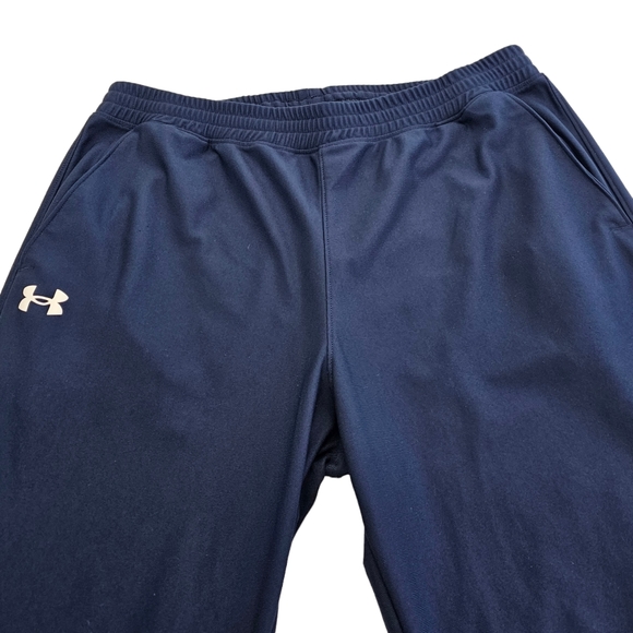 Under Armour Pants Mens Size Extra Large Lightweight Fitted Knit Blue White - Picture 4 of 15